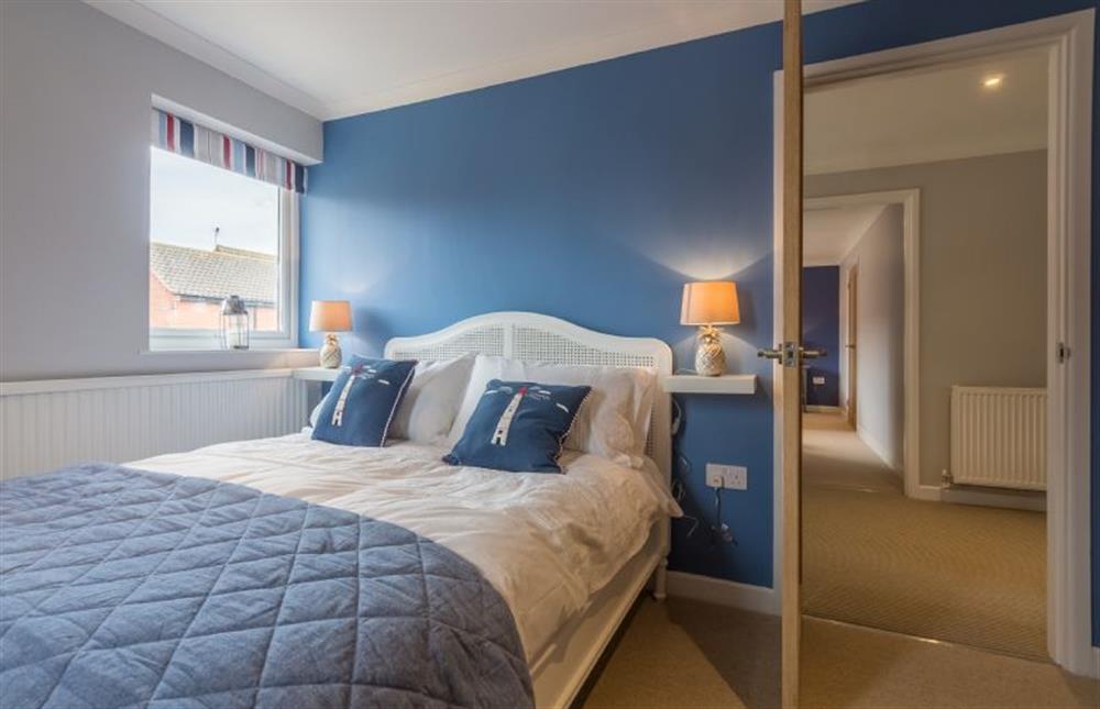 Kipling House:  Bedroom four with double bed  at Kipling House, Wells-next-the-Sea