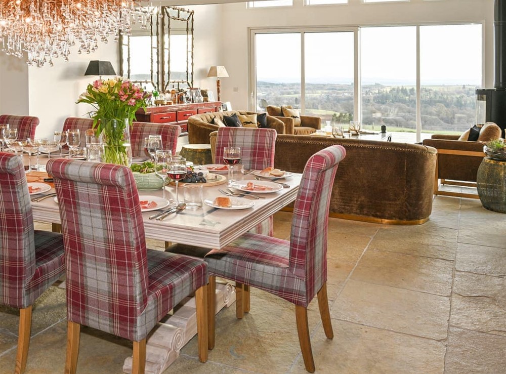 Dining Area at Kipney Farmhouse in Logiealmond, near Crieff, Perthshire