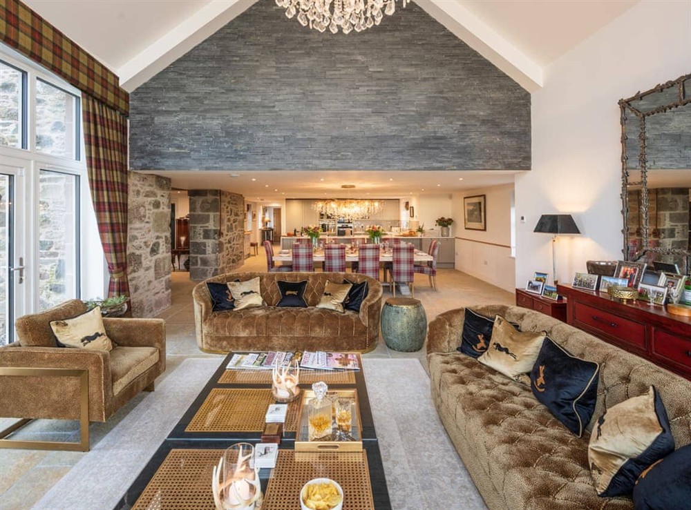 Living area (photo 4) at Kipney Farmhouse in Logiealmond, near Crieff, Perthshire