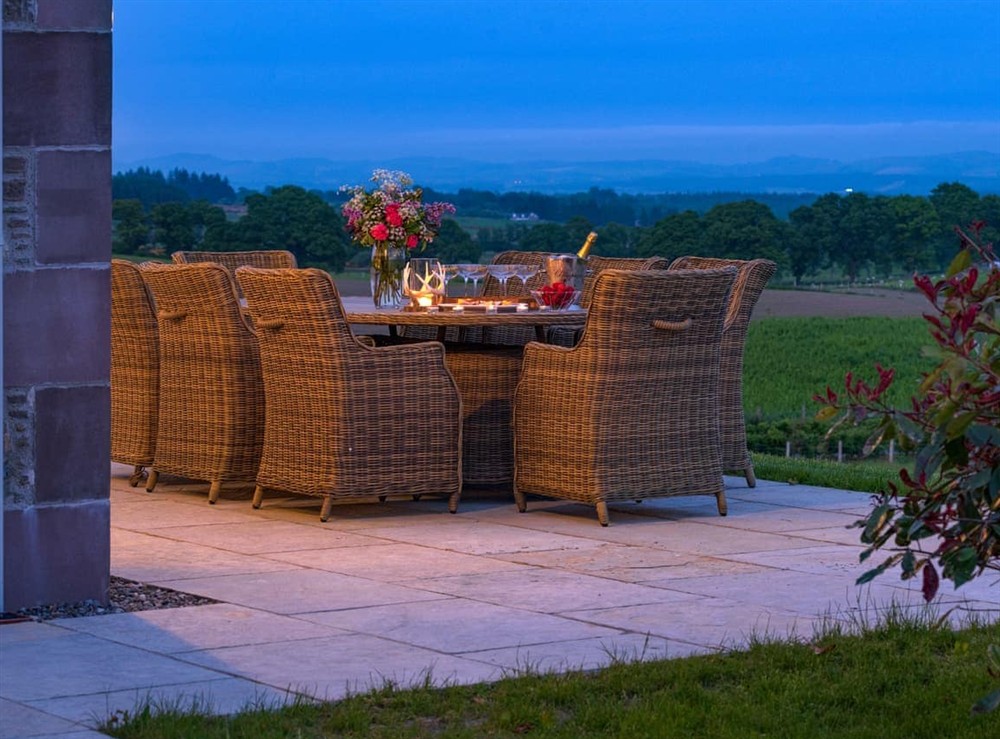Sitting-out-area (photo 4) at Kipney Farmhouse in Logiealmond, near Crieff, Perthshire