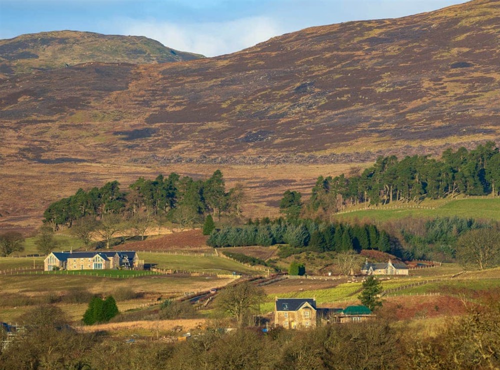 Surrounding area at Kipney Farmhouse in Logiealmond, near Crieff, Perthshire