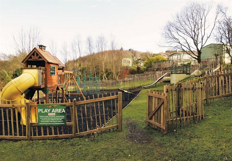 Play area at Kippford in Kirkcudbrightshire, South-West Scotland