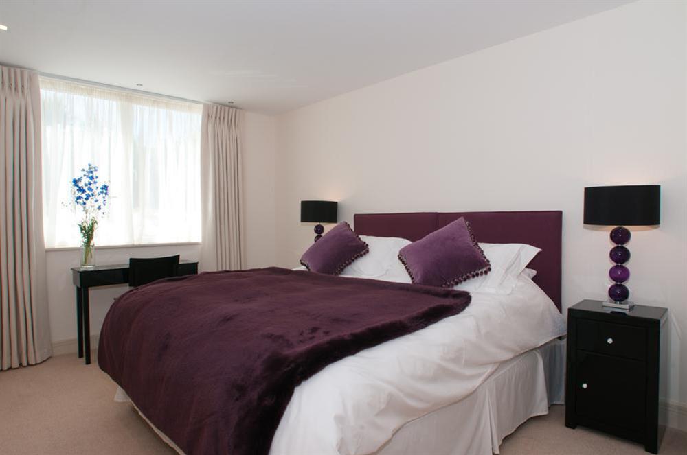 Large double bedroom with 6" bed at Kirkdale in Thurlestone, Nr Kingsbridge