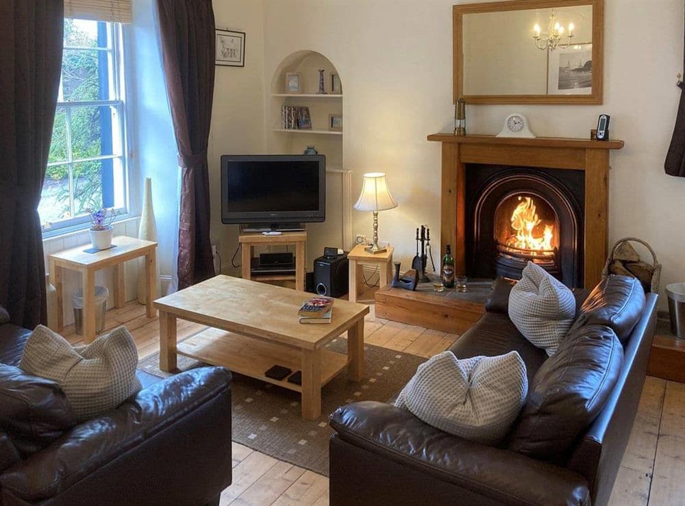 Living area at Kirkside Cottage in Upper Largo, Leven, Fife., Great Britain