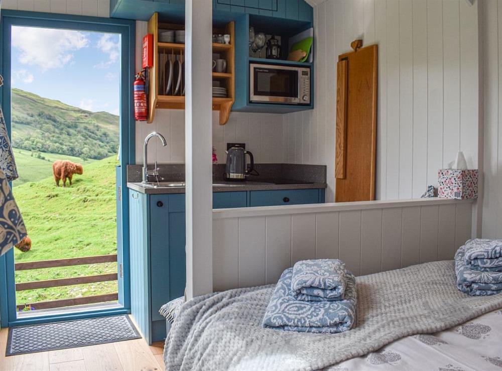 Open plan living space (photo 4) at Kirkstone Shepherds hut in Ambleside, Cumbria