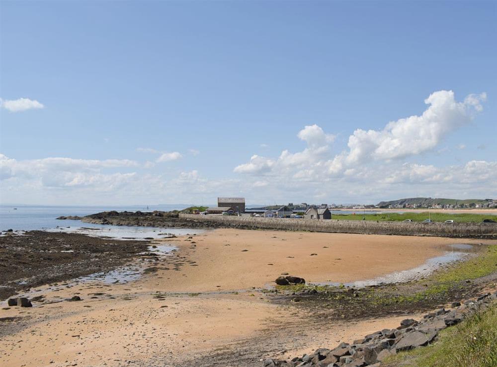 Picturesque local beach at Kirkview Cottage in Upper Largo, near Leven, Fife
