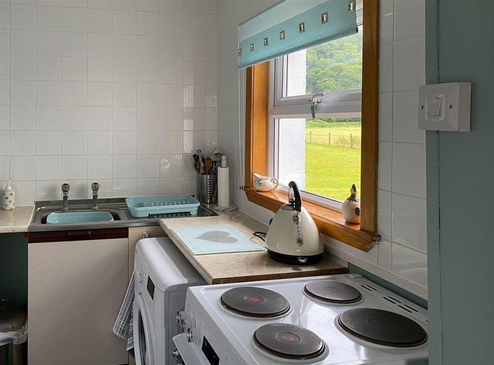 Fully equipped kitchen at Kirnan Cottage in Kilmichael Glassary, near Lochgilphead, Argyll