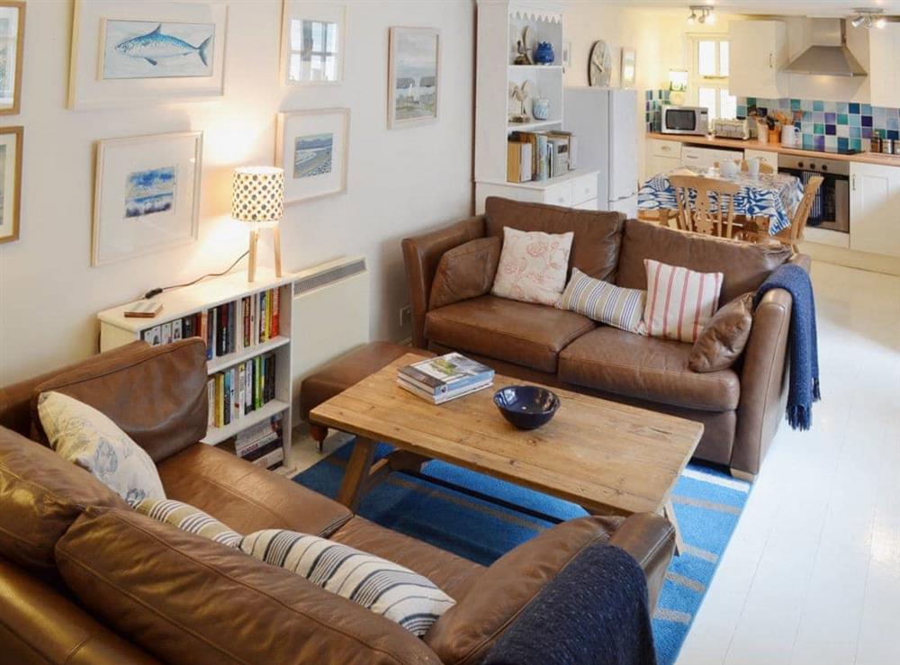 Open plan living/dining room/kitchen (photo 2) at Kitchen Cottage in Mousehole, Penzance, Cornwall., Great Britain