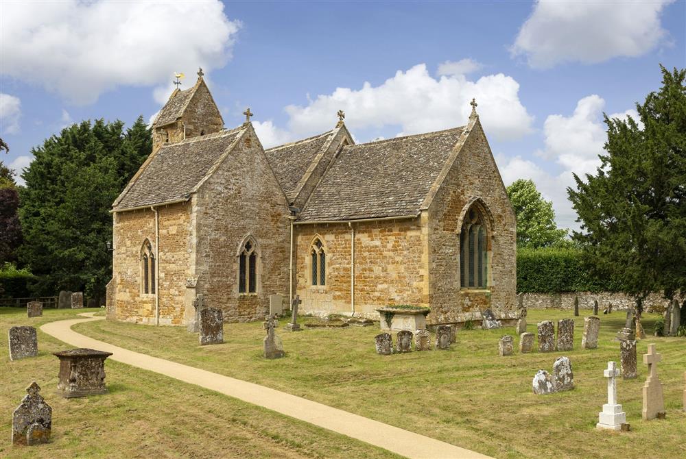 The beautiful Church of St Lawrence which was built during the Medieval period at Kitchen Garden Cottage, Moreton-in-Marsh