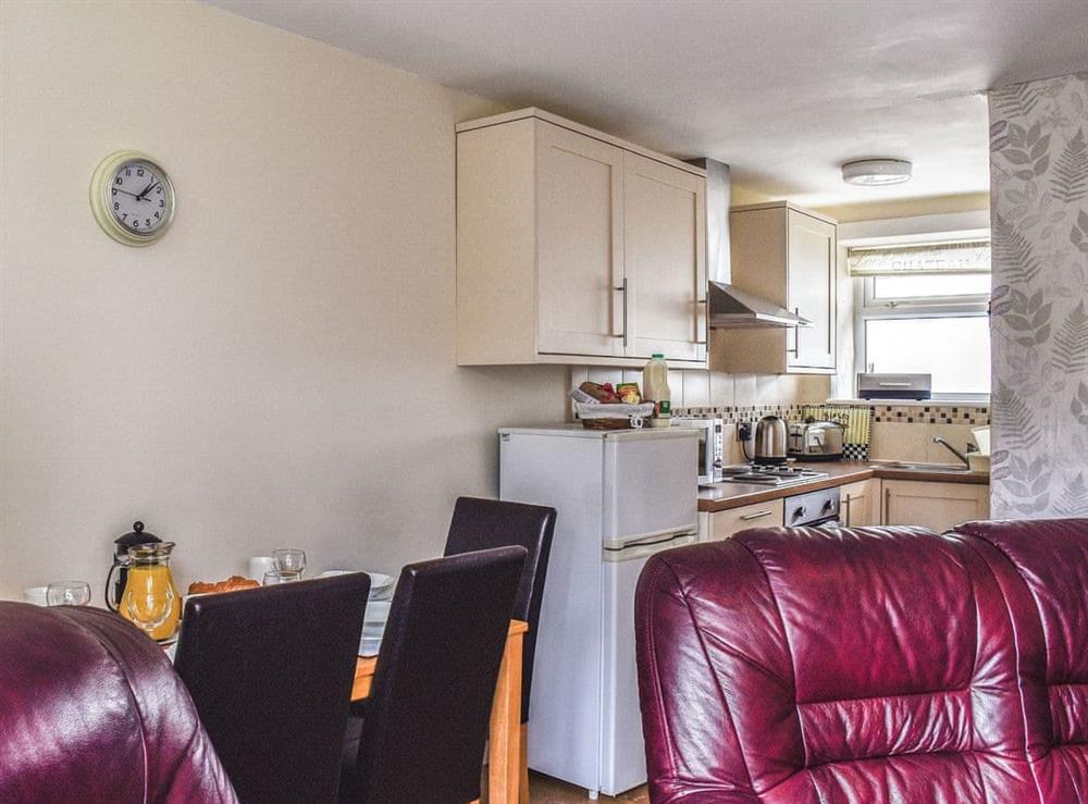 Open plan living space at Kite Cottage in Llandeilo, Dyfed