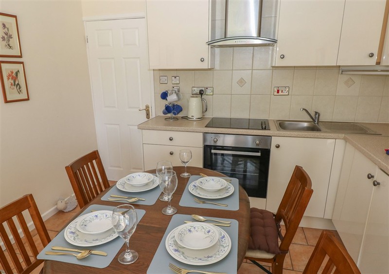 The kitchen at Kites - 52 Gower Holiday Village, Scurlage near Port Eynon and Rhossili