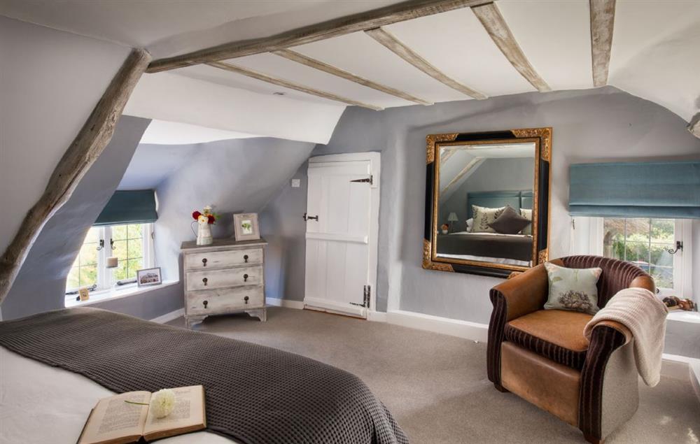 The master bedroom has space and light whilst keeping a wealth of its original character at Kites Holt, Stockland