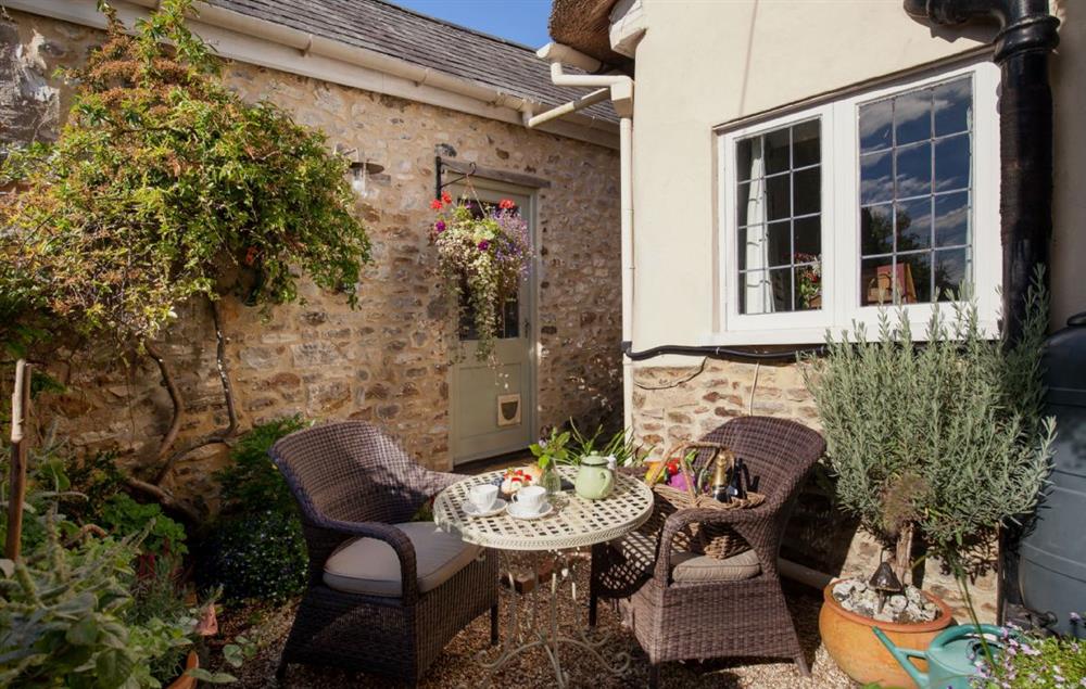 The southwest facing fully enclosed courtyard garden enjoys private outside space at Kites Holt, Stockland