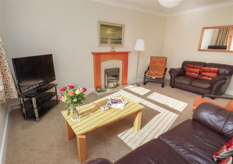 The living room at Kittiwake at No 20, Seahouses