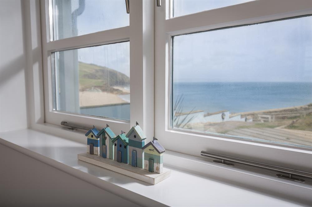 Beautiful sea views from the double bedroom at Kittiwake in , Hallsands