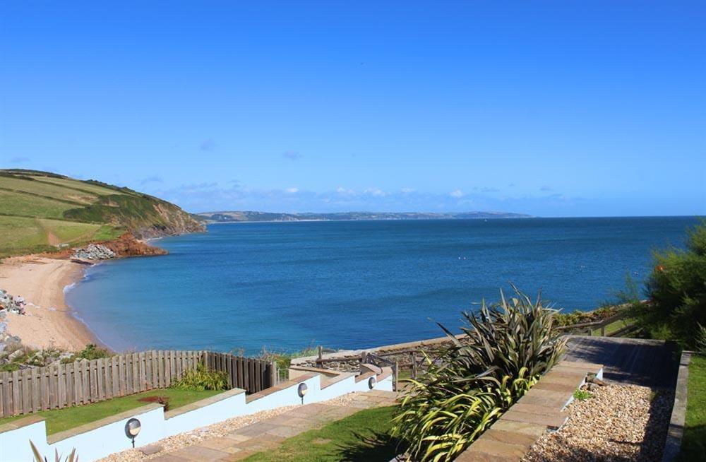 Stunning sea views from the garden and decking at Kittiwake in , Hallsands