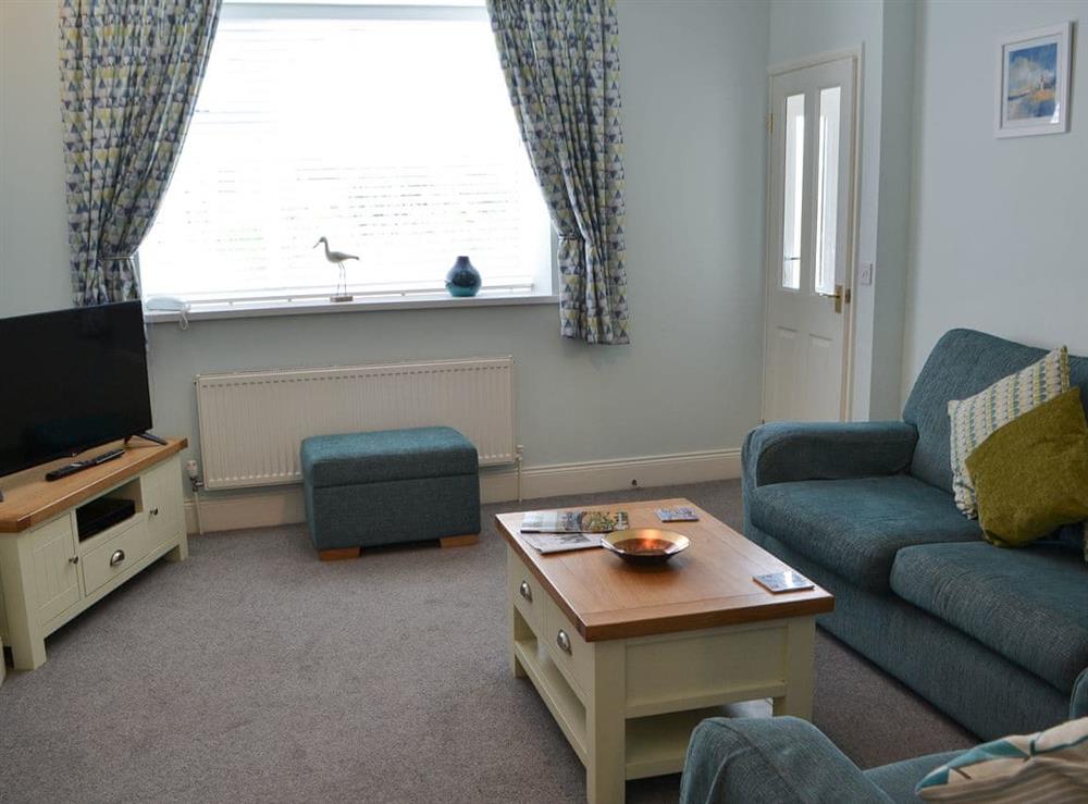 Living room at Kittiwakes in Amble, Northumberland