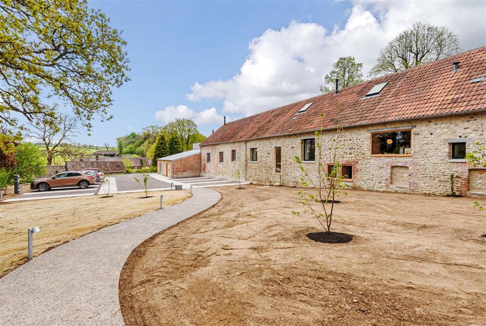 Shared car park for Wraxall Yard properties at Kittwhistle, Dorchester