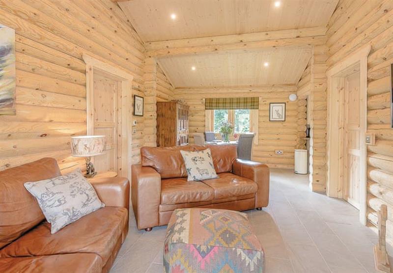 Living room in Two Hoots at Kitty’s View Country Lodges in Broxton, Nr Chester