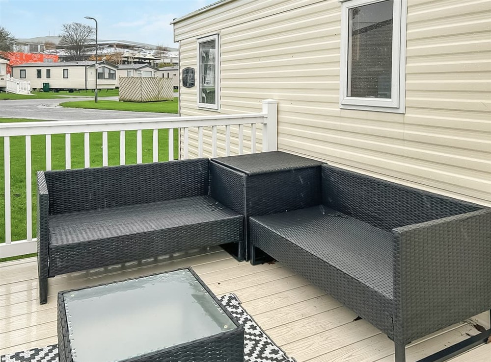 Decking at Kjs Holiday Haven in Ayr, Ayrshire