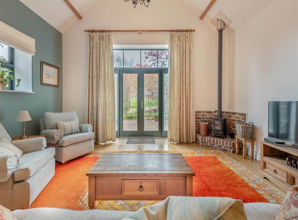 Living area at Knighton Mill Dairy in Broad Chalke, Wiltshire