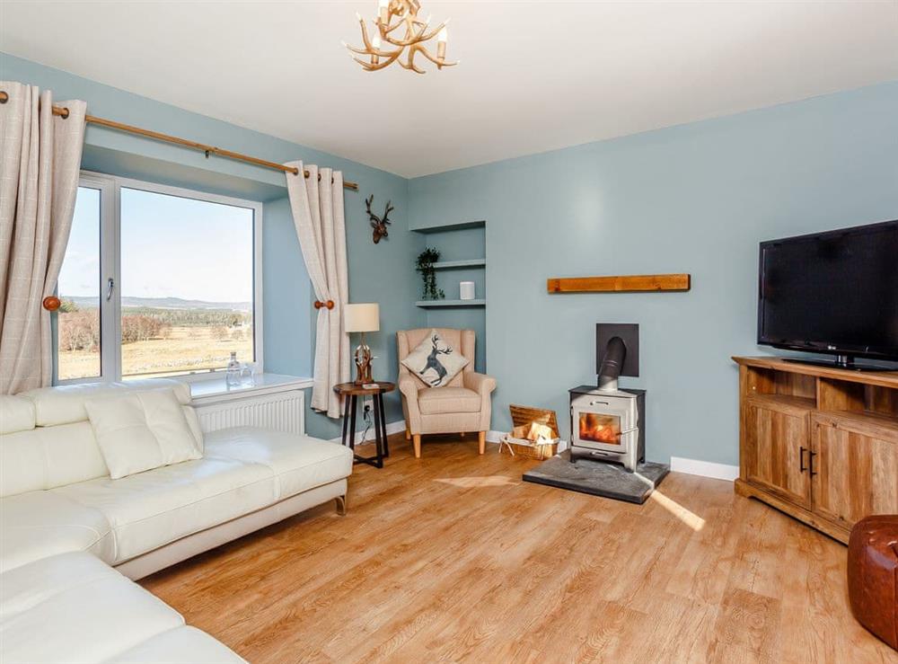 Living room at Knock Cottage in Cromdale, near Grantown-on-Spey, Inverness, Morayshire