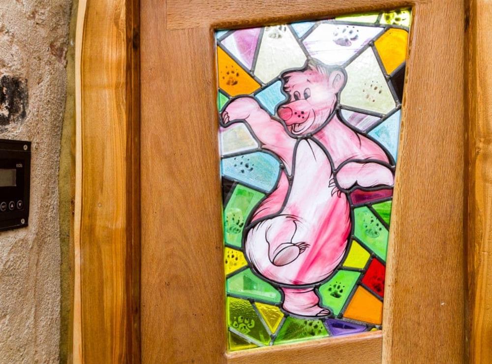 Quirky stained glass window