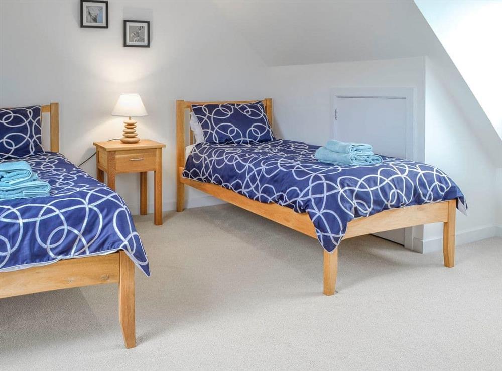Twin bedroom at Knockinaam House in Portpatrick, Wigtownshire