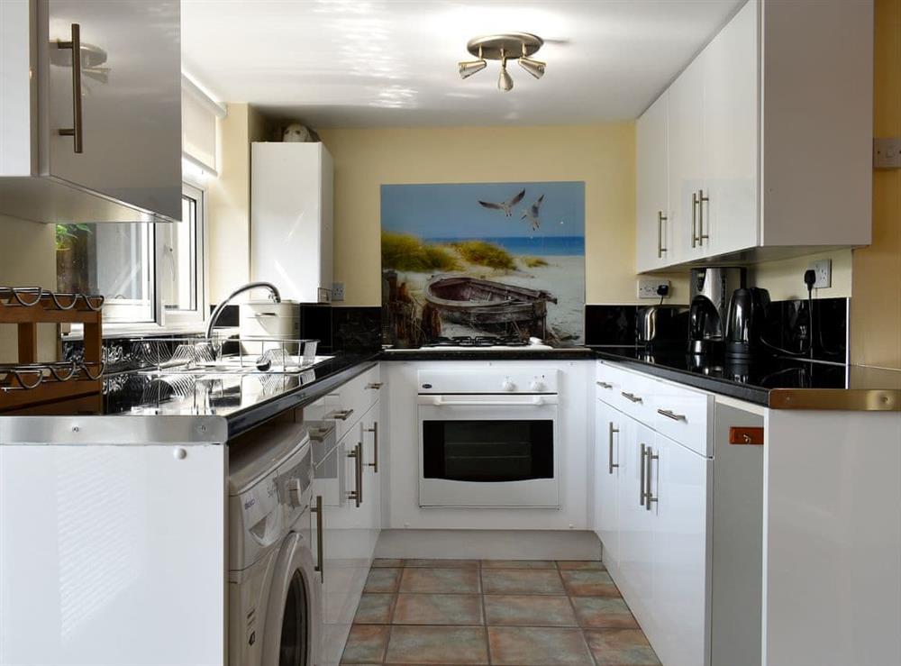 Well presented kitchen area at Knowle Croft Cottage in Fairlight, near Hastings, East Sussex