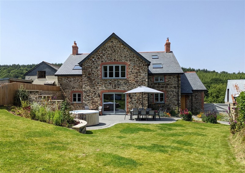 This is the garden at Knowle House, Okehampton