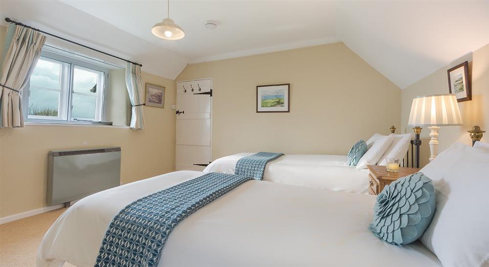 The twin bedroom at Knowles Farm Cottage in Ventnor, Isle Of Wight