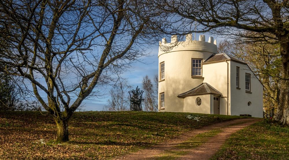The exterior of Kymin Round House, Monmouthshire at Kymin Round House in Monmouth, Monmouthshire