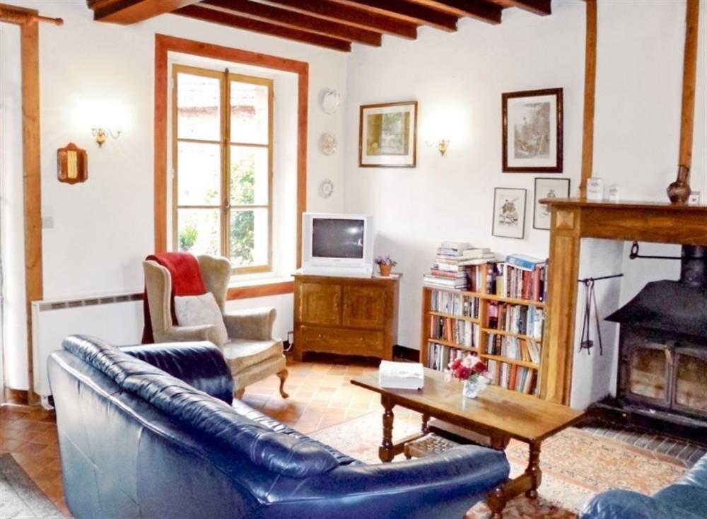 Living room at La Feverie in Moon sur Elle, St L&ocirc;, Manche, France