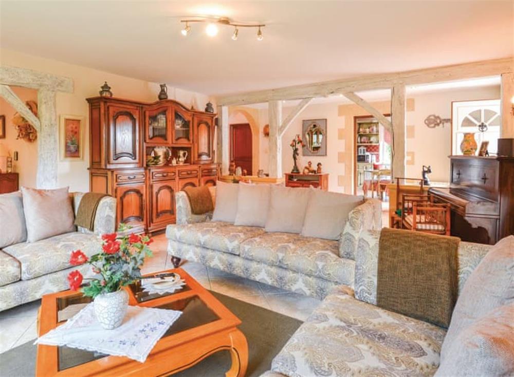 Living area at La Galibe in Le Lardin, Dordogne, France