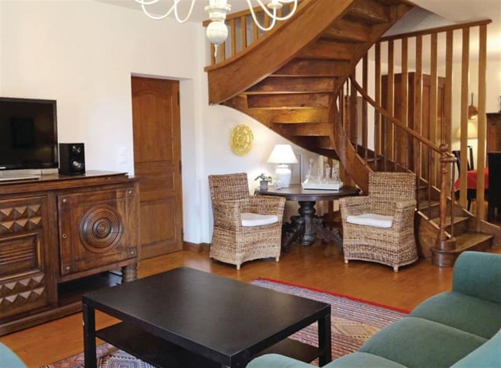 Living area at La Garrigue in Gourdon, Lot, France