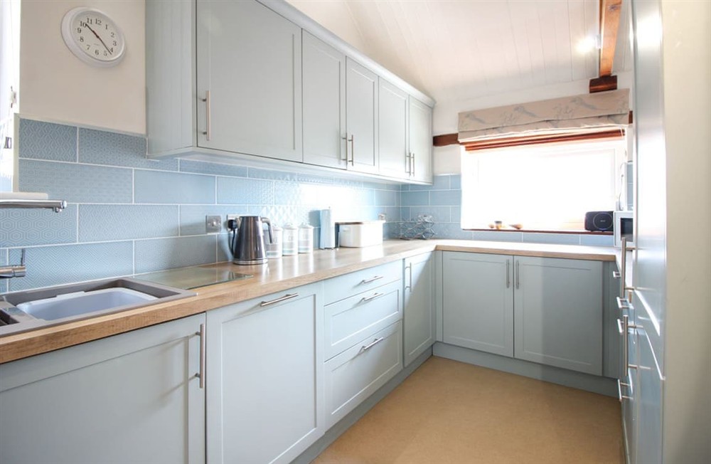 Kitchen area at La Grange in Penzance, Cornwall