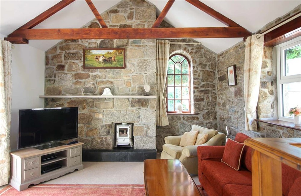 Living area at La Grange in Penzance, Cornwall