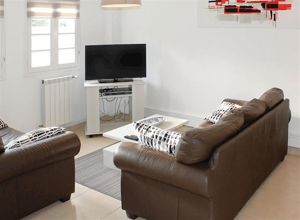 Lovely open plan living area at La Maison Blanche in Bénodet, Brittany, France