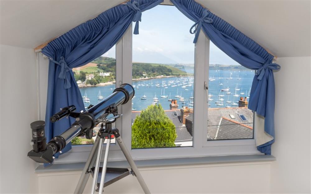 Watch the boats from the master bedroom window. at La Mouette in Falmouth