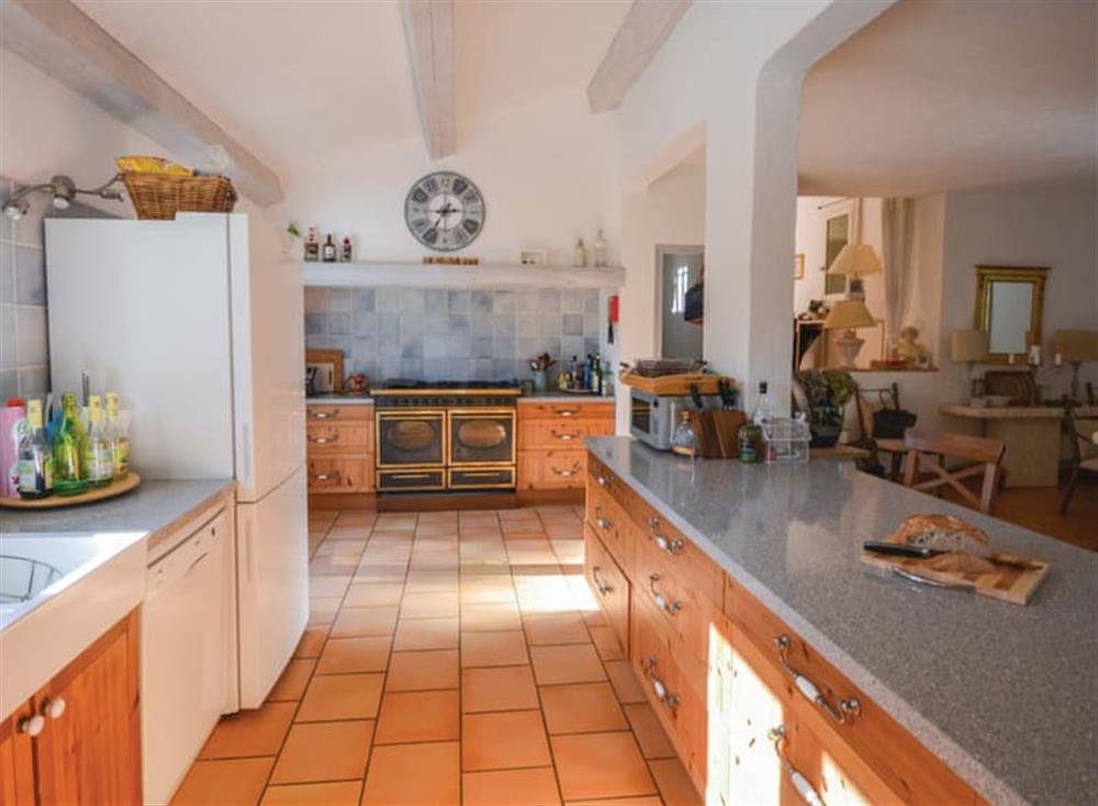 Kitchen at La Villa du Parc in Callian, Cote d’Azur, France