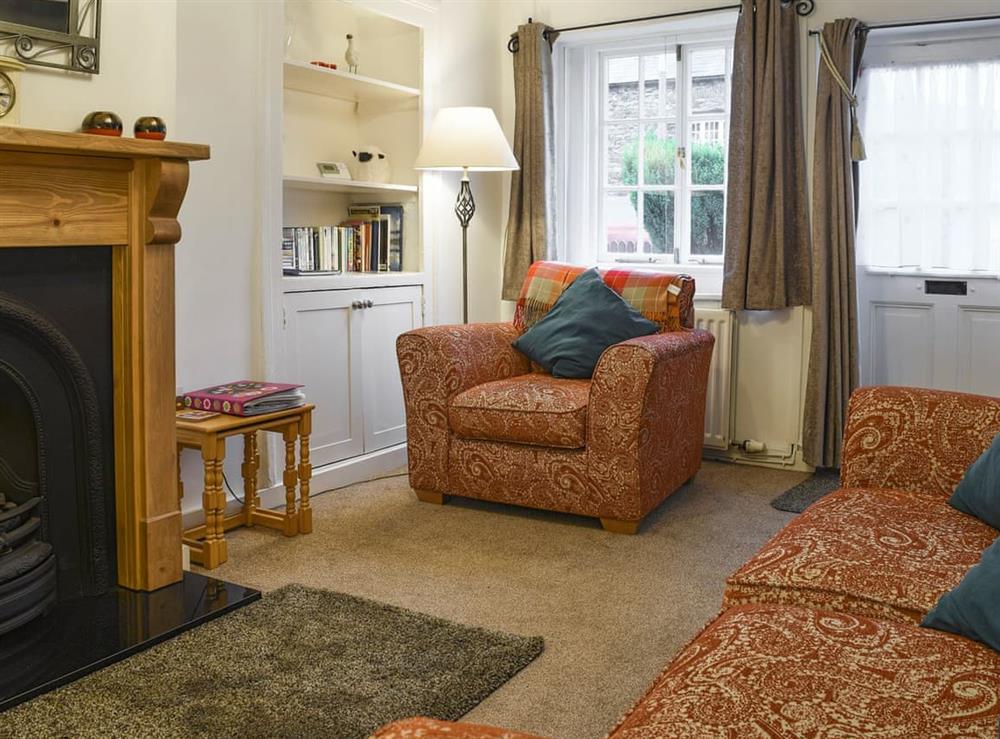 Cosy country-style living room at Laal Yan in Keswick, Cumbria