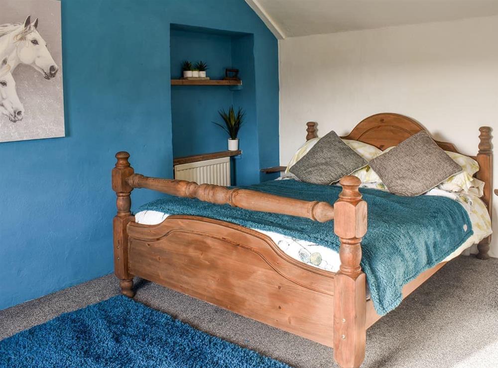 Double bedroom at Labourers Cottage in Three Burrows, near Truro, Cornwall