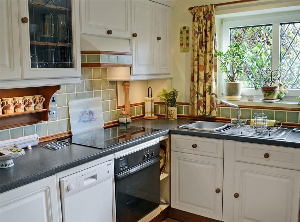 Well equipped kitchen at Lace Cottage in Ashbourne, Derbyshire