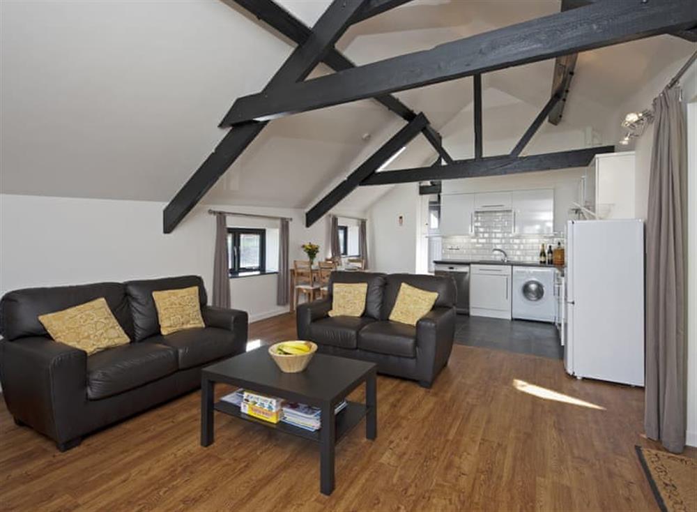 Open plan living space at Lacewood Barn in Fernhill Farm, Ryde & East Wight