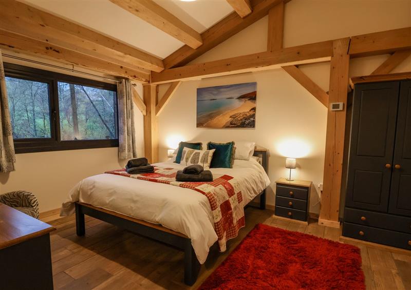 One of the 3 bedrooms at Lady Bagots Cabin, Ruthin