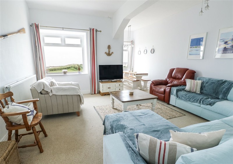 Enjoy the living room at Lady of the Lake Suite, Trearddur Bay