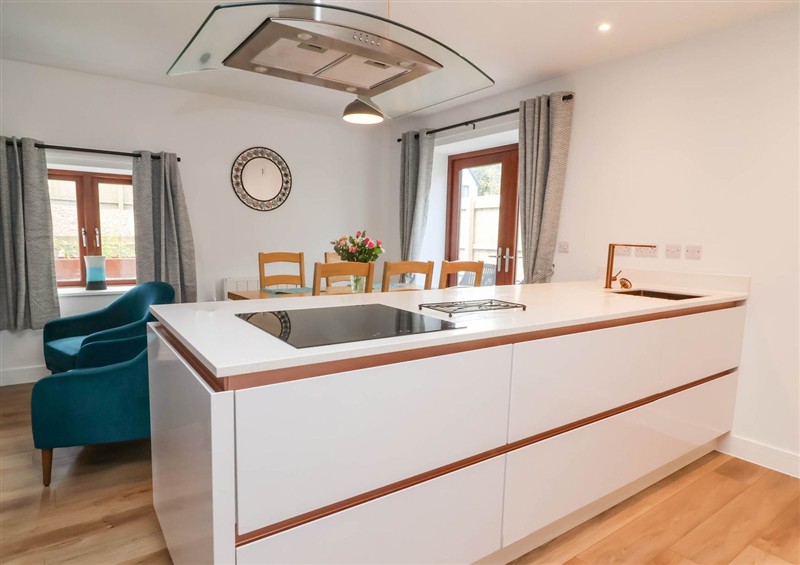 This is the kitchen at Ladybird Rest, Parkham near Bideford