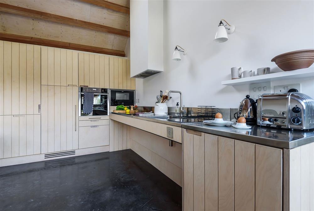 The accessible kitchen with accessible cupboards and appliances at Ladymeade, Dorchester