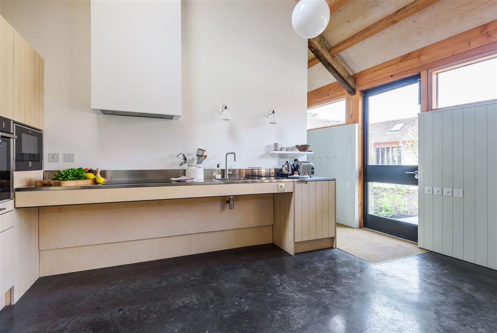 The accessible kitchen with rise and fall worktops at Ladymeade, Dorchester
