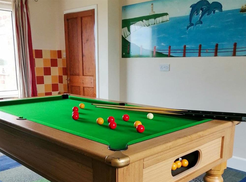 Games room at Ladysmith in Brandesburton, near Hornsea, North Humberside